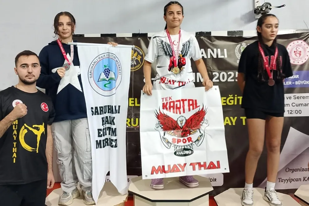 SARUHANLI HALK EĞİTİMİ MUAYTHAİ ŞAMPİYONASINDA FIRTINA GİBİ ESTİ! 