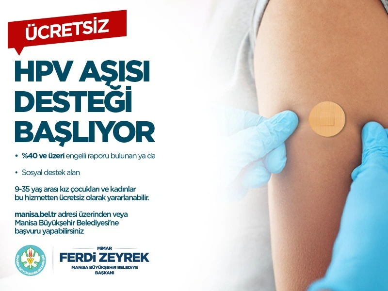 Büyükşehir’den HPV Aşısı İçin Ücretsiz Destek