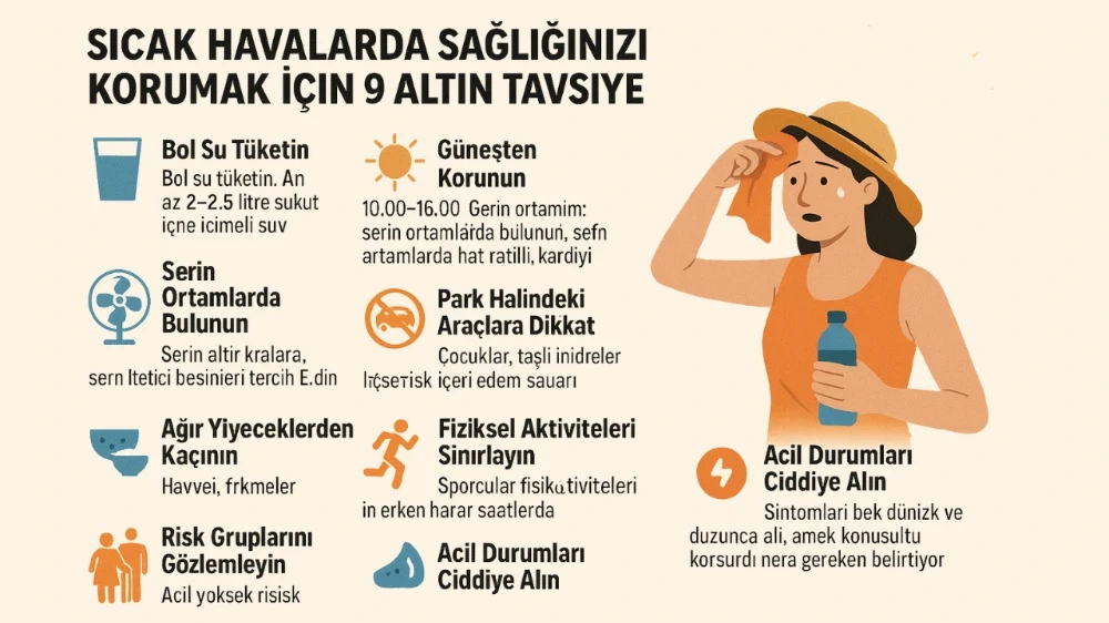 Sıcak Havalarda Sağlığınızı Korumak İçin 9 Altın Tavsiye
