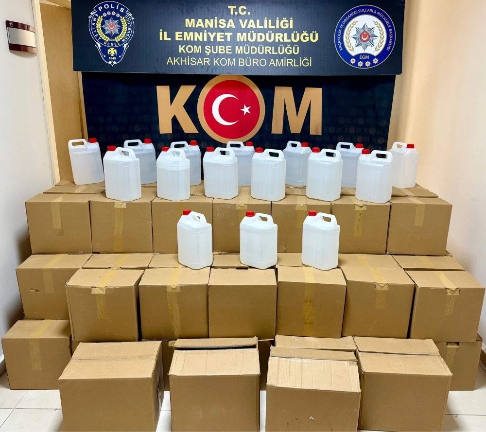 Akhisar’da Kaçak Alkol Operasyonu: 1.060 Litre Etil Alkol Ele Geçirildi