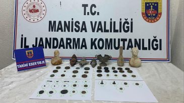 Manisa’da Tarihi Eser Yakalaması