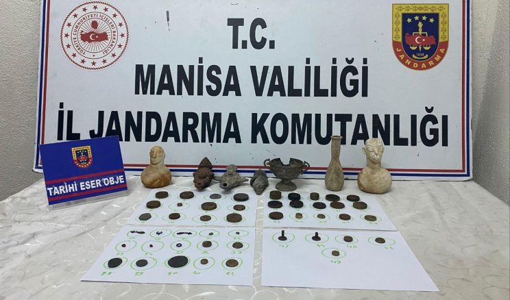 Manisa’da Tarihi Eser Yakalaması